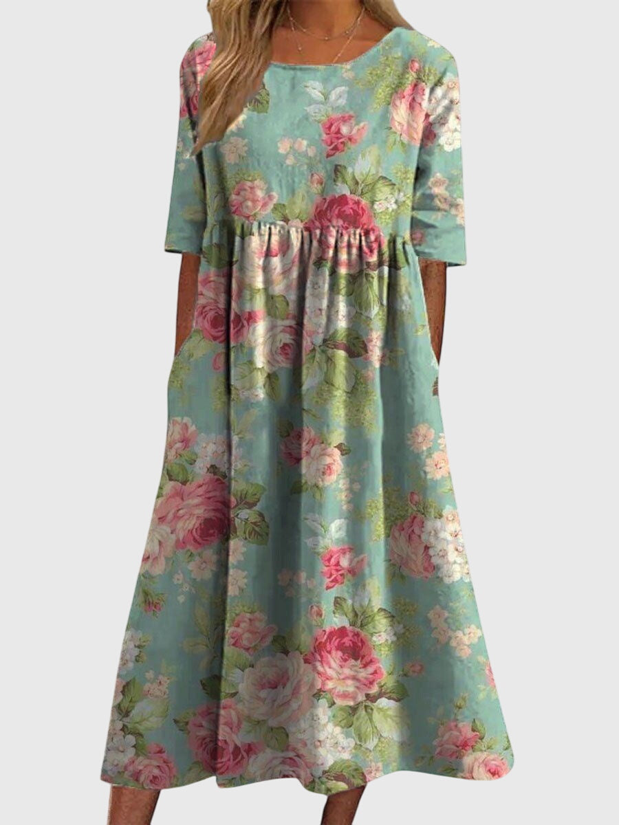 Damen Kleid Fließend Schmeichelhaft Freizeit Elegant