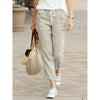 Damen Sommerhose Relaxed Fit Freizeit mit Kordelzug