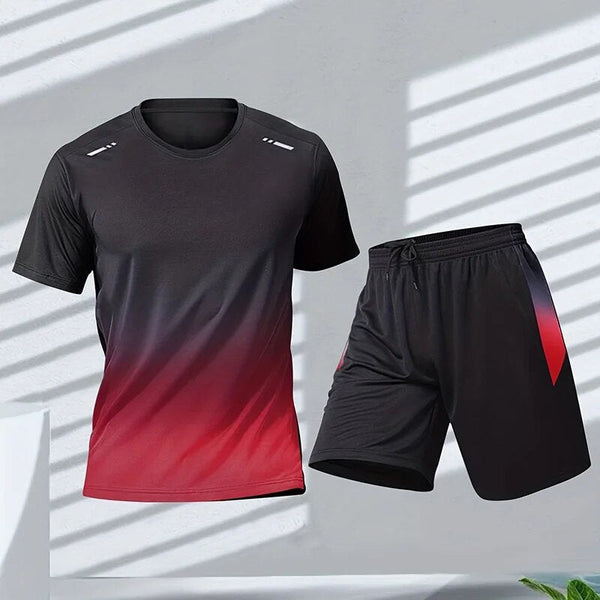 Activewear Set Herren Slim Fit Sport Freizeit schnelltrocknend