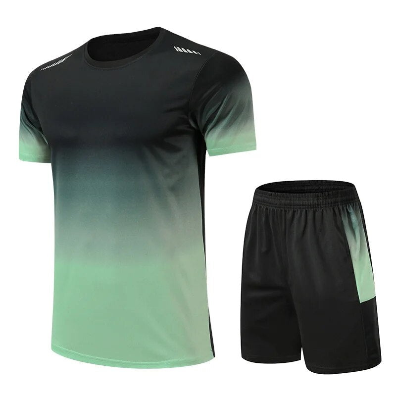 Activewear Set Herren Slim Fit Sport Freizeit schnelltrocknend