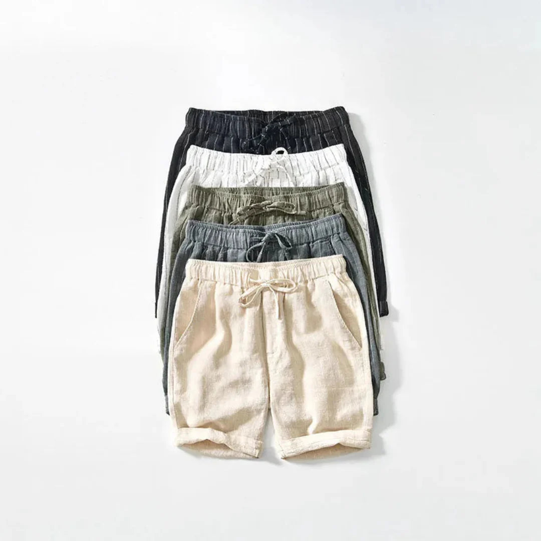 Gestreifte Stoff-Shorts für Herren im eleganten Sommerstil