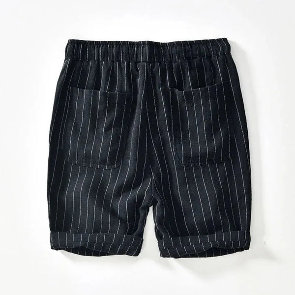 Gestreifte Stoff-Shorts für Herren im eleganten Sommerstil