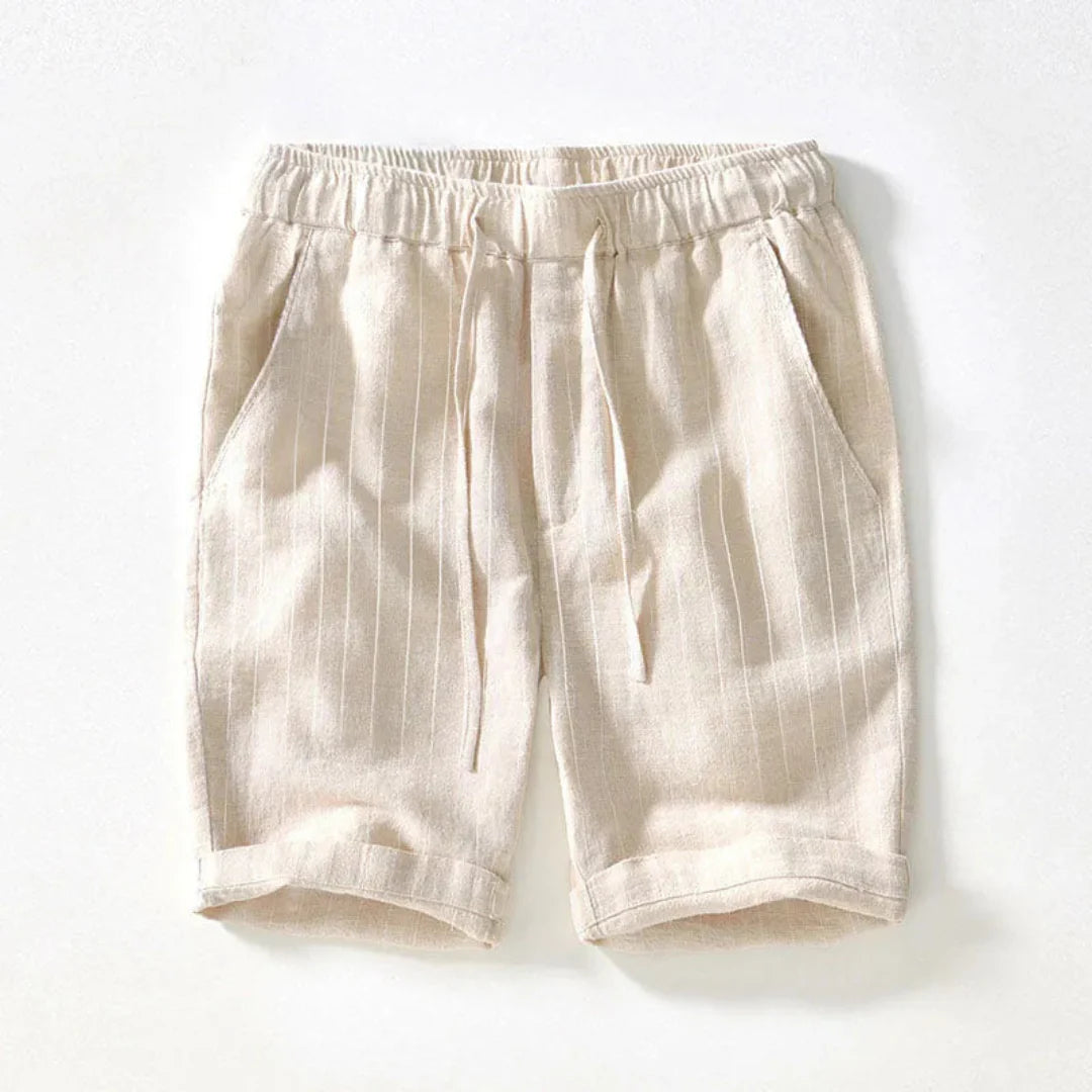 Gestreifte Stoff-Shorts für Herren im eleganten Sommerstil