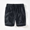 Gestreifte Stoff-Shorts für Herren im eleganten Sommerstil