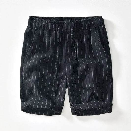 Gestreifte Stoff-Shorts für Herren im eleganten Sommerstil