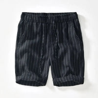 Gestreifte Stoff-Shorts für Herren im eleganten Sommerstil