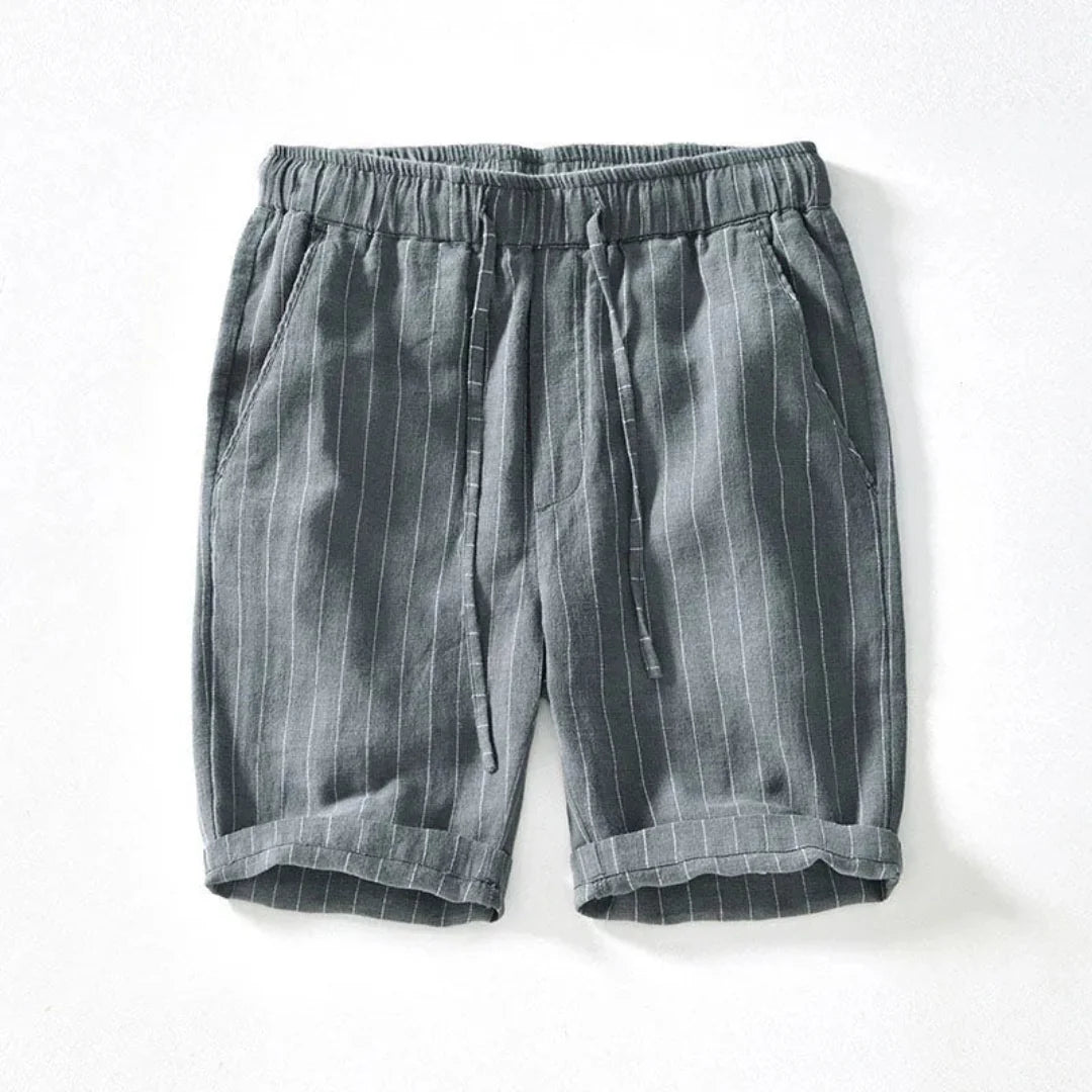 Gestreifte Stoff-Shorts für Herren im eleganten Sommerstil