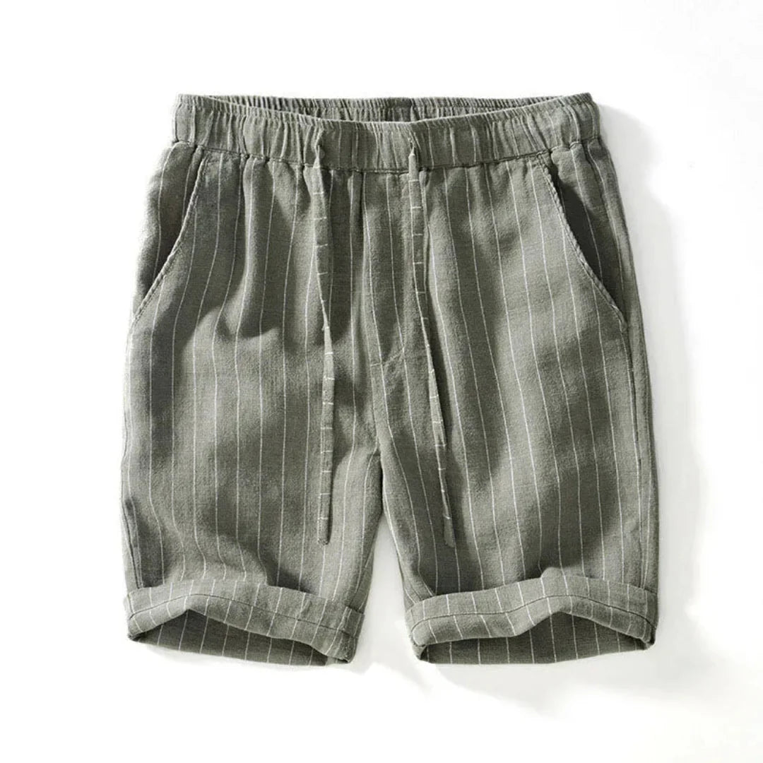 Gestreifte Stoff-Shorts für Herren im eleganten Sommerstil