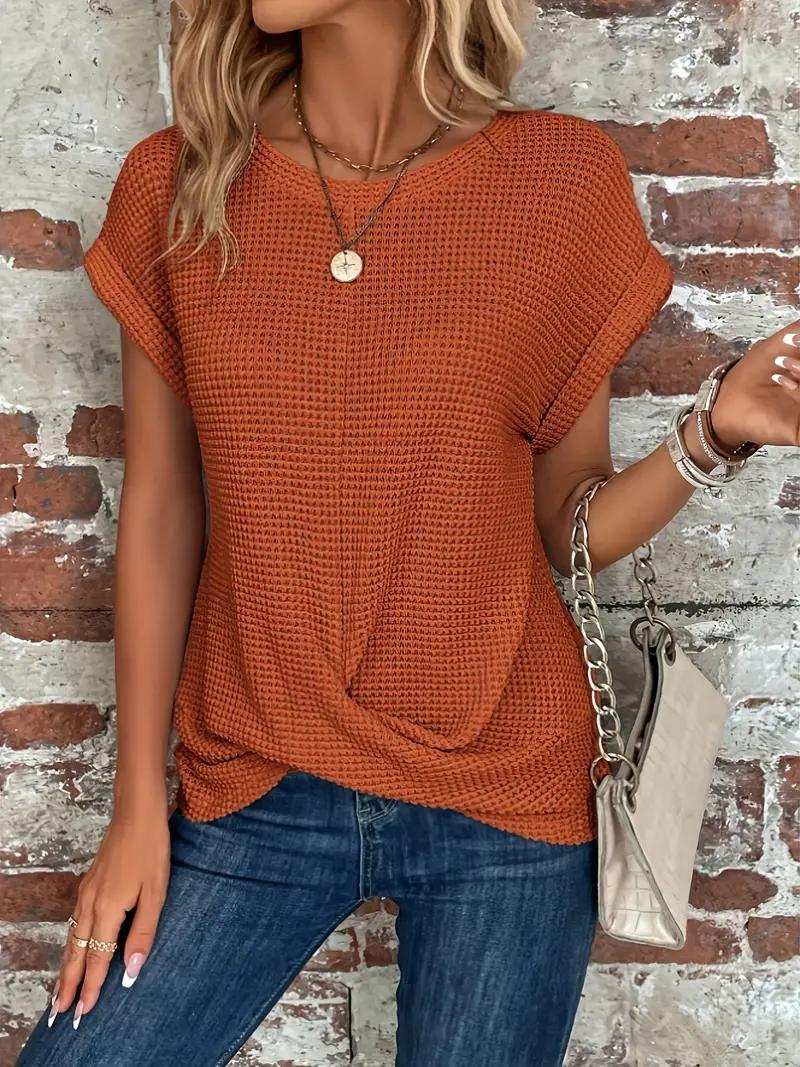 Damen T-Shirt Regular Fit Freizeit Modisch