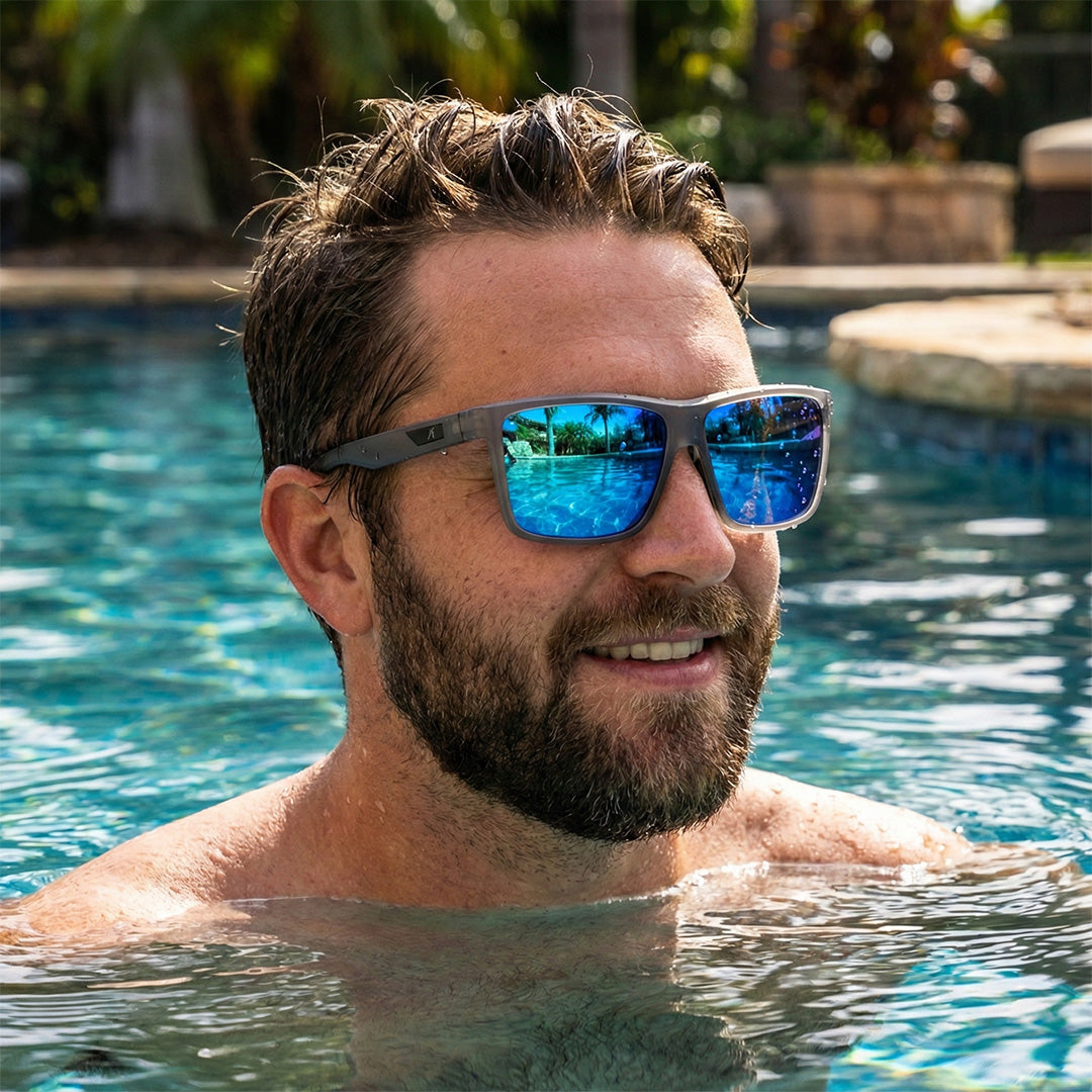 Sportsonnenbrille für Herren mit polarisierten Gläsern – Widmer Versand