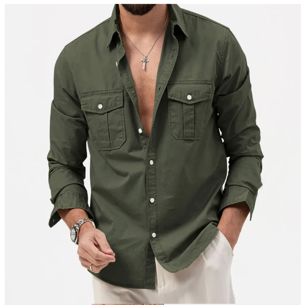 Atmungsaktives Herren Hemd für Outdoor-Aktivitäten im Casual Stil 0