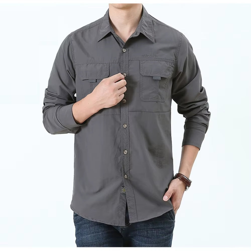 Atmungsaktives Herren Hemd für Outdoor-Aktivitäten im Casual Stil 8