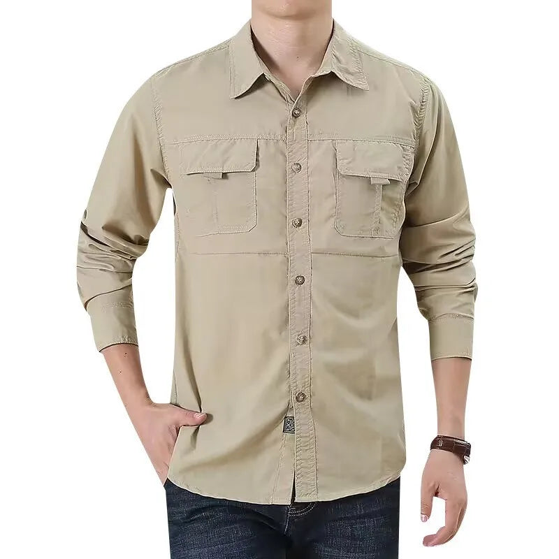 Atmungsaktives Herren Hemd für Outdoor-Aktivitäten im Casual Stil 9