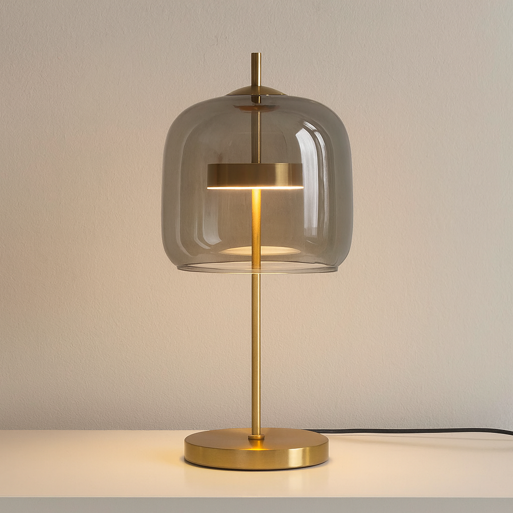 Tischlampe Modern Buntglas Wohnzimmer Deko