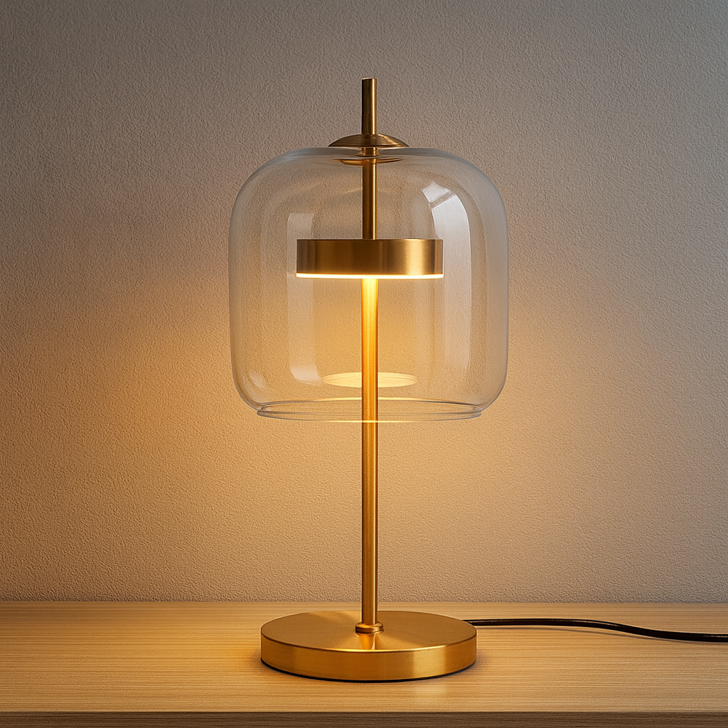 Tischlampe Modern Buntglas Wohnzimmer Deko