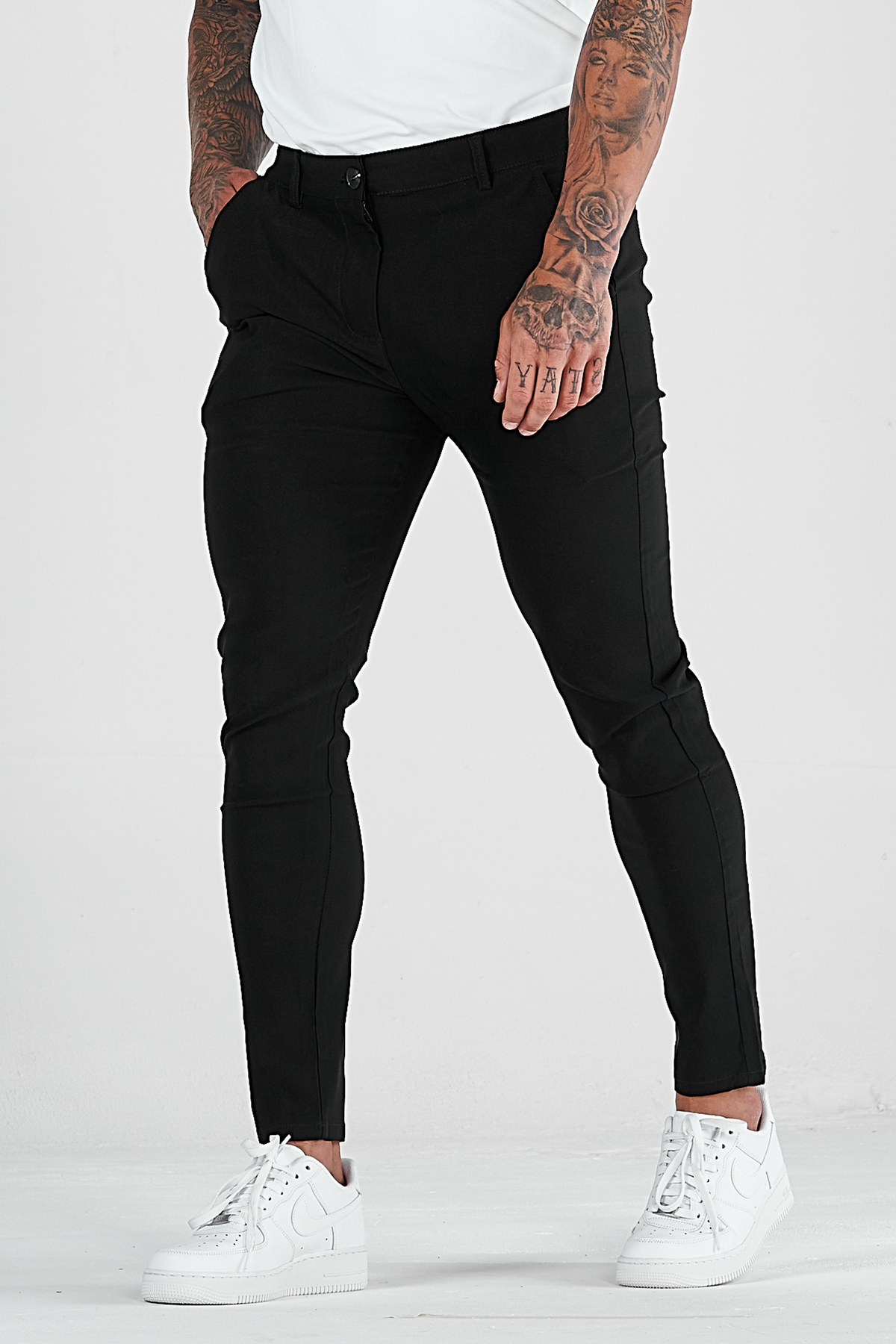 Herren Hose Slim Fit Freizeit schmaler Knöchel