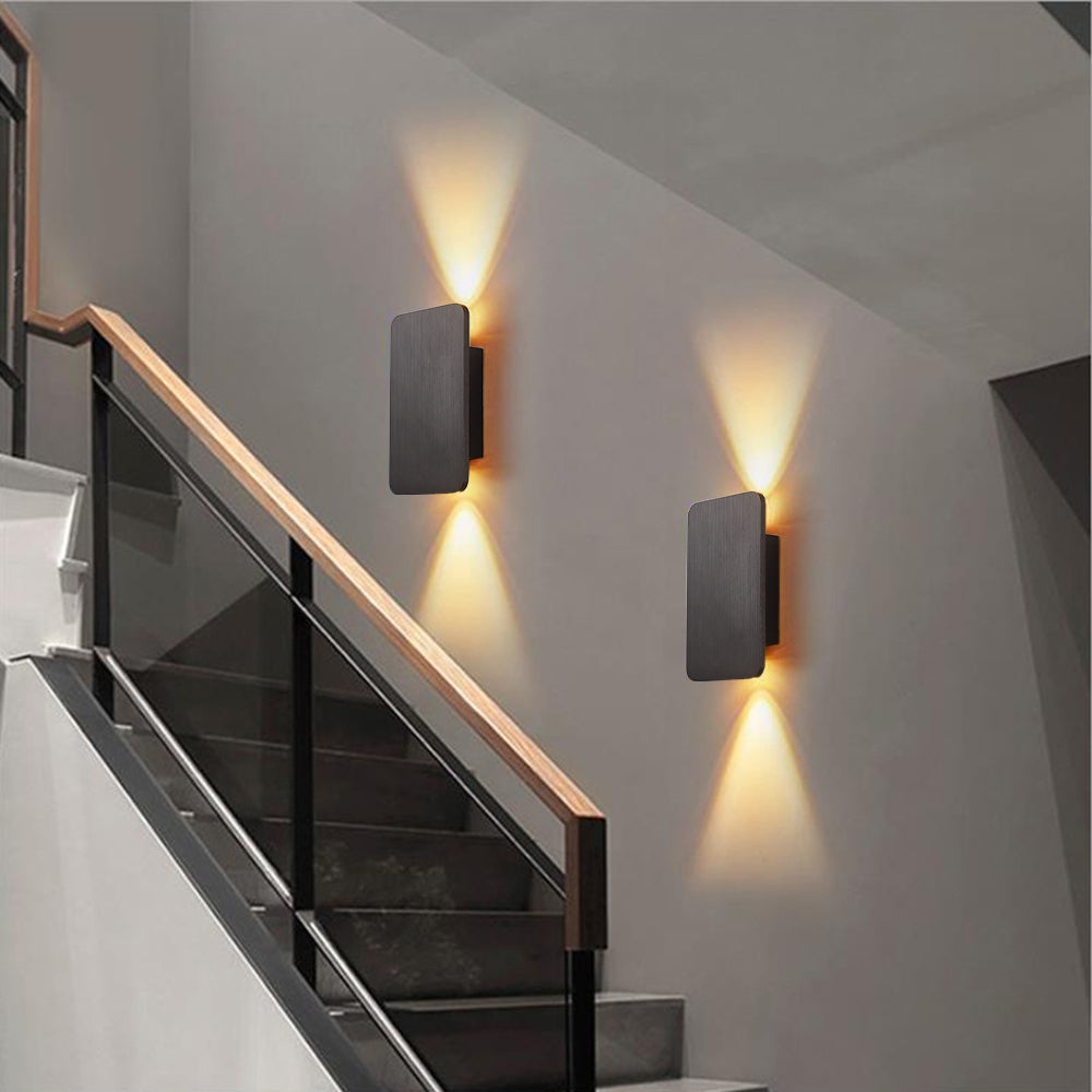 Innenwandlampe Modern Rechteckig 2-flammig Wohnzimmer Schlafzimmer
