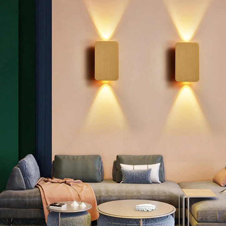 LED-Wandleuchte Minimalistisch Rechteckig Skandinavisch Wohnzimmer