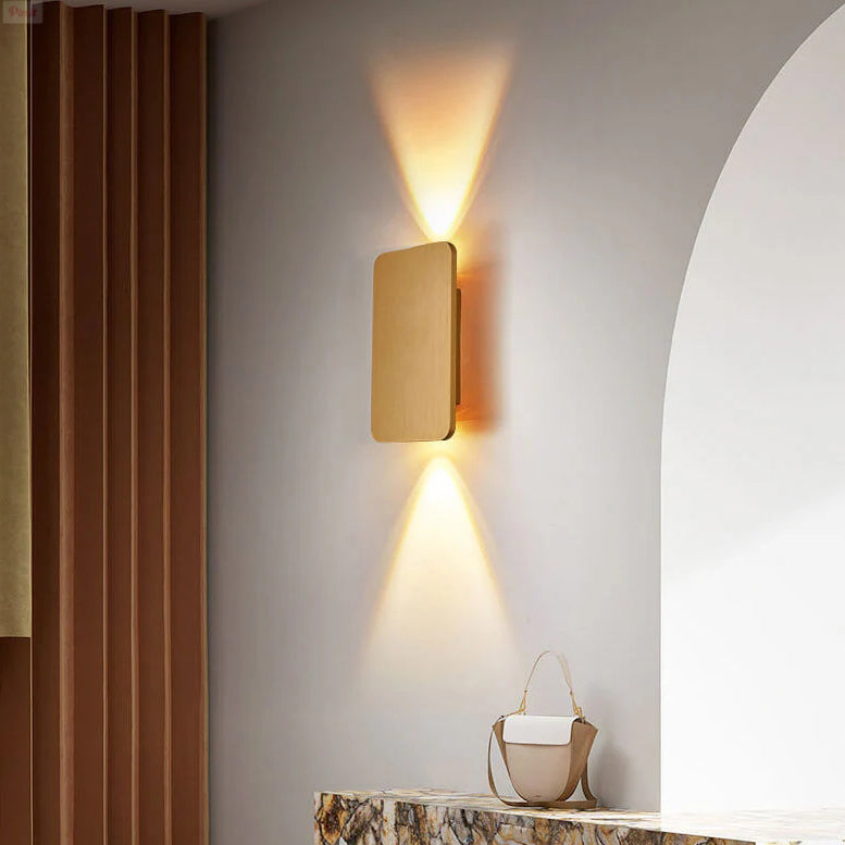LED-Wandleuchte Minimalistisch Rechteckig Skandinavisch Wohnzimmer