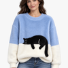 Tina I Damenpullover Relaxed Fit Freizeit mit verspieltem Muster