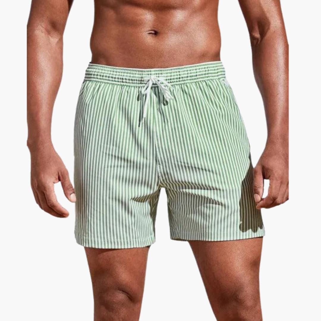 Badehosen für Herren | Elastische Badeshorts mit Kordelzug | Bequeme Shorts für Strand und Sport 2