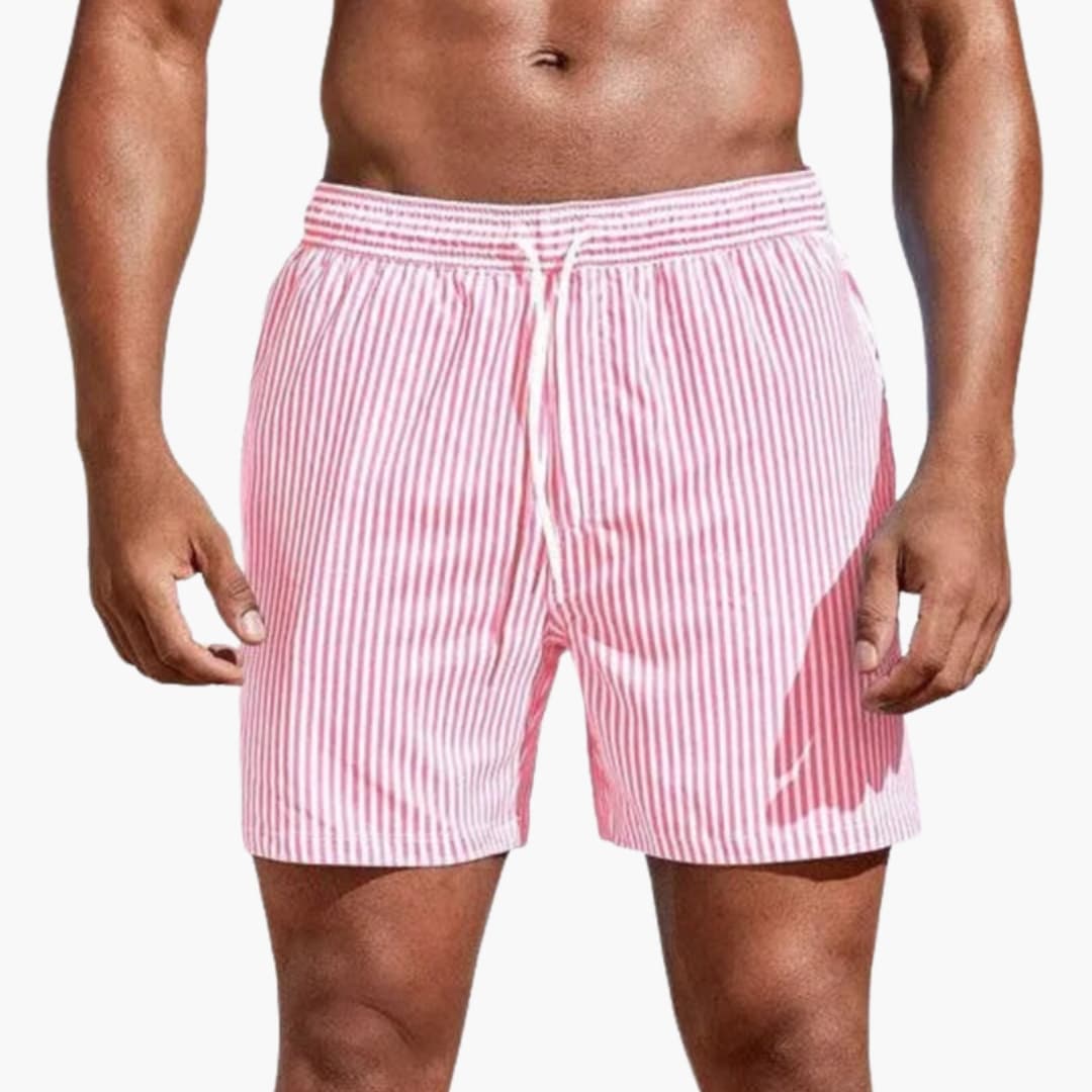 Badehosen für Herren | Elastische Badeshorts mit Kordelzug | Bequeme Shorts für Strand und Sport 3