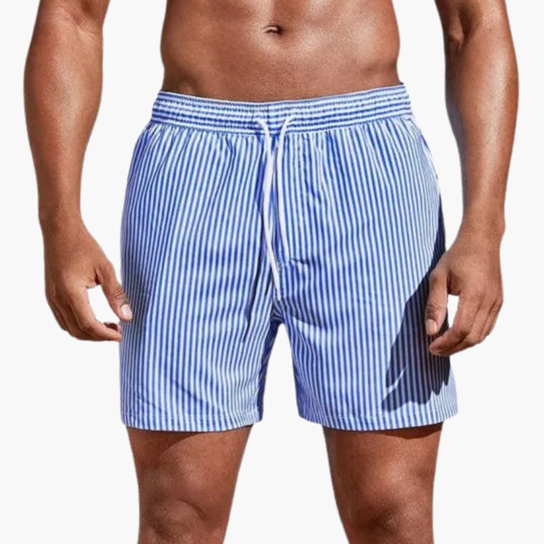 Badehosen für Herren | Elastische Badeshorts mit Kordelzug | Bequeme Shorts für Strand und Sport 5
