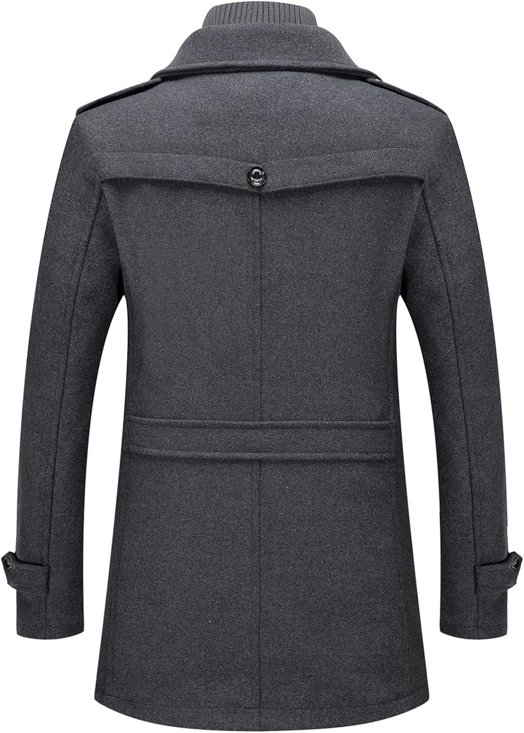 Doppelkragenmantel Herren Regular Fit Winter Freizeit