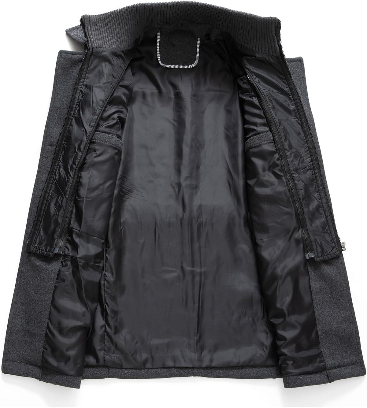 Doppelkragenmantel Herren Regular Fit Winter Freizeit
