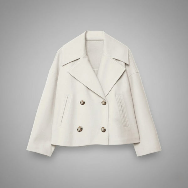 Damen Kurzmantel Regular Fit Casual Elegant