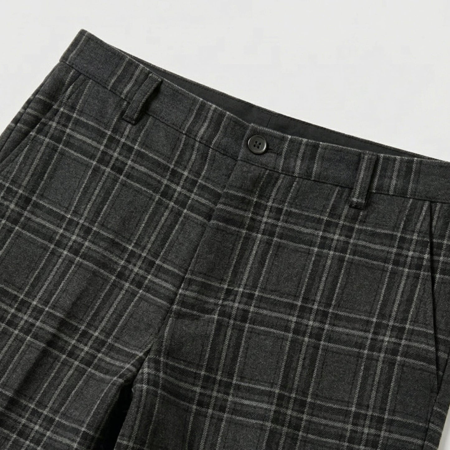 Herren Karierte Hose Slim Fit Smart Casual Büro