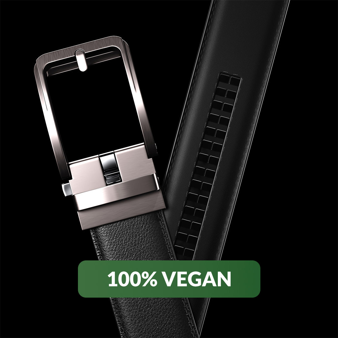 Verstellbarer veganer Riemen für Damen und Herren mit automatischer Schnalle