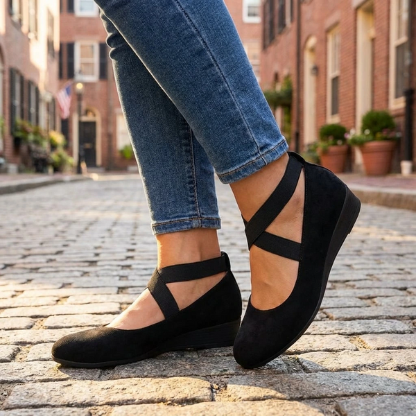 Damen Keilsandalen mit verstellbarem Riemen Casual Komfort