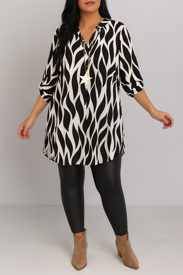 Damen Bluse Relaxed Fit Freizeit Lässig & Figurschmeichelnd