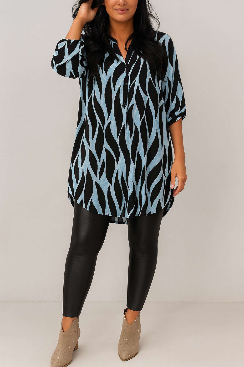 Damen Bluse Relaxed Fit Freizeit Lässig & Figurschmeichelnd