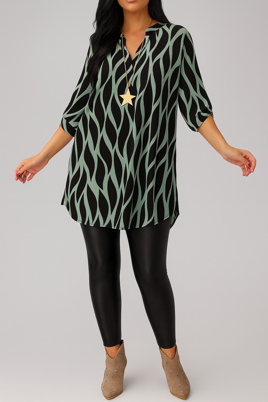 Damen Bluse Relaxed Fit Freizeit Lässig & Figurschmeichelnd