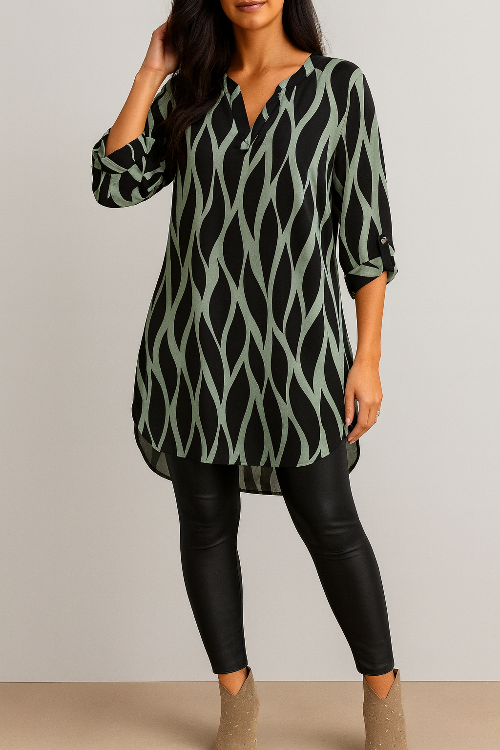 Damen Bluse Relaxed Fit Freizeit Lässig & Figurschmeichelnd