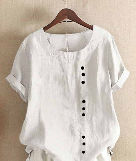 Damen Oversize Bluse Casual mit asymmetrischem Saum und lockerem Schnitt