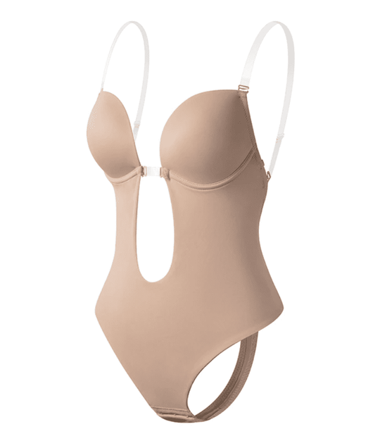 Damen Body Slim Fit Elegant Rückenfrei Freizeit