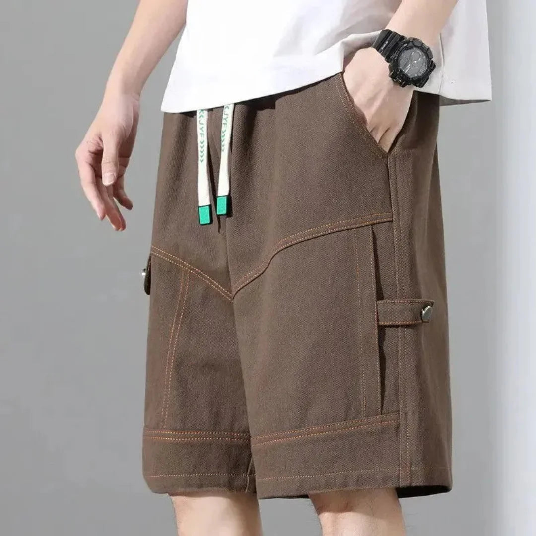 Cargo Shorts für Herren im lässigen Stil mit verstellbarem Bund