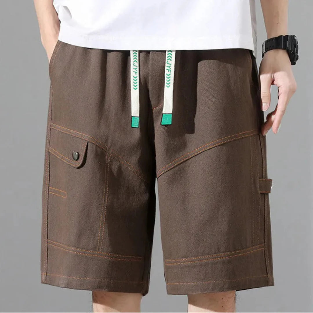Cargo Shorts für Herren im lässigen Stil mit verstellbarem Bund
