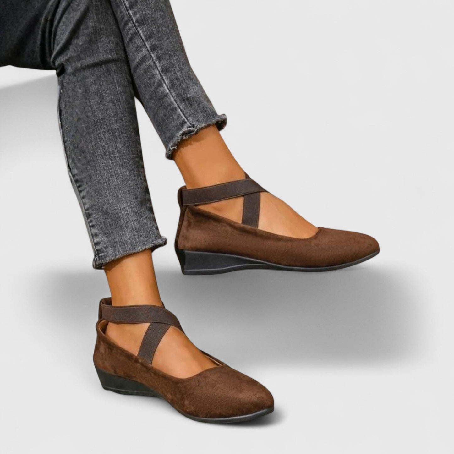 Damen Keilsandalen mit verstellbarem Riemen Casual Komfort
