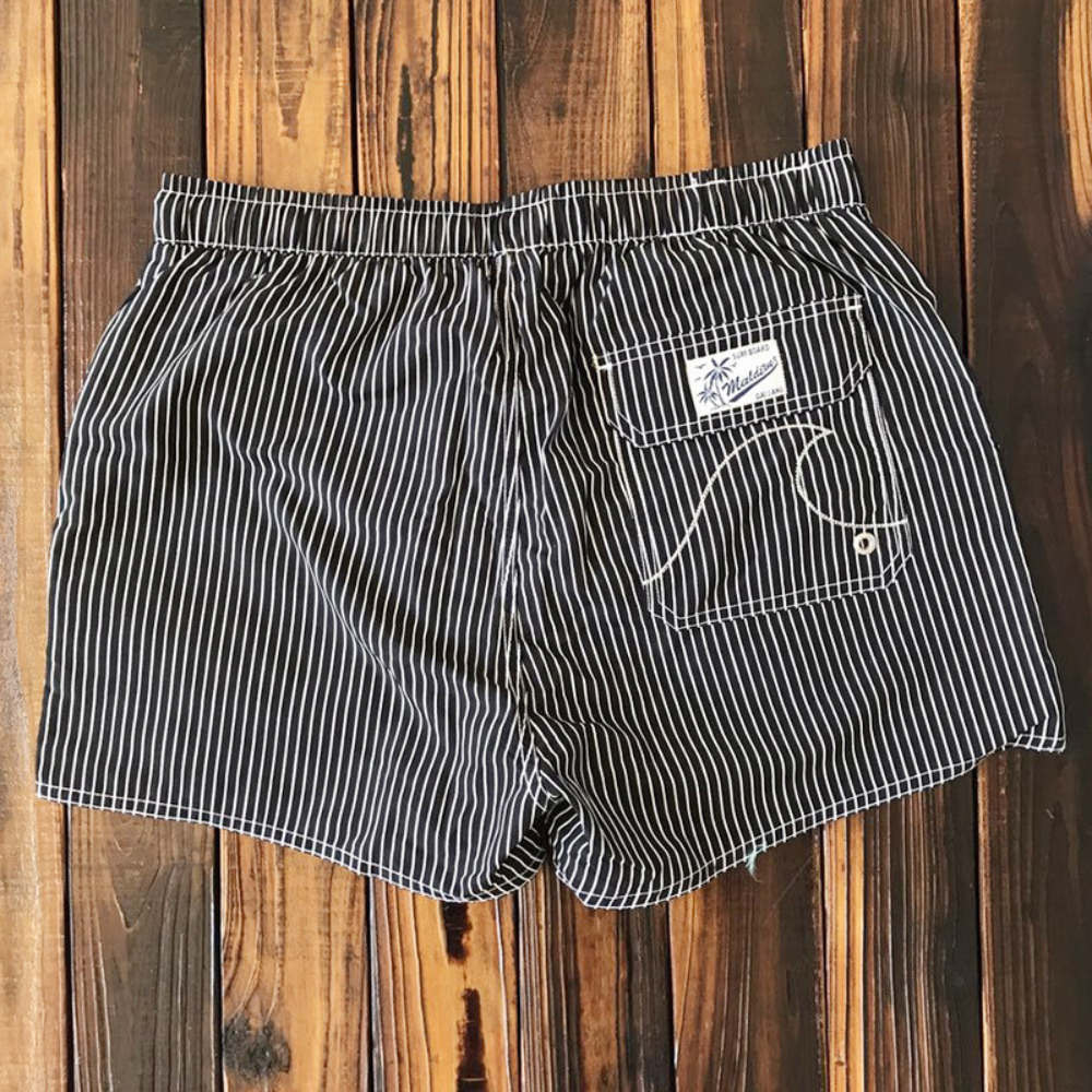 Leichte Herren Badeshorts mit Streifen für Strand und Freizeit