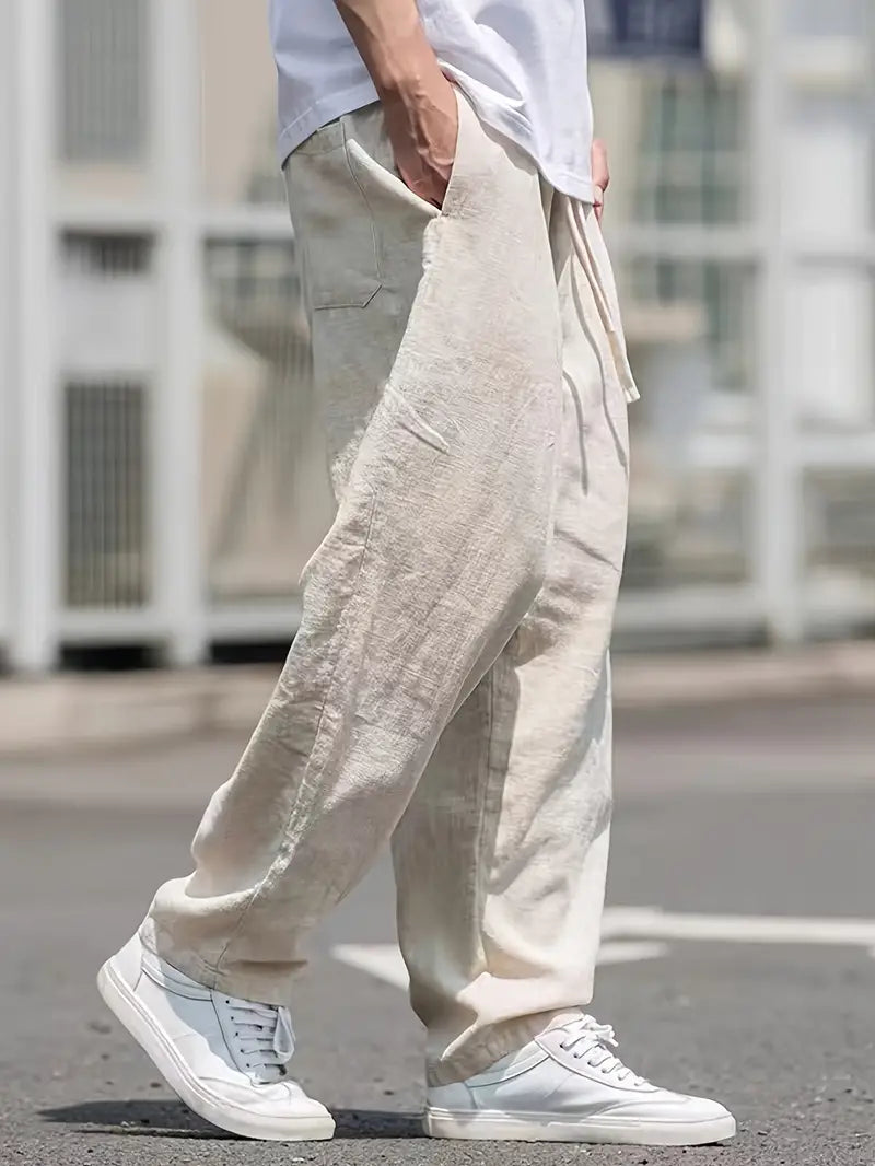 Herren Baggy Stoffhose für lässige Anlässe
