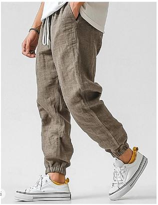 Hochtaillierte Cargo-Hosen für Herren aus atmungsaktivem Material