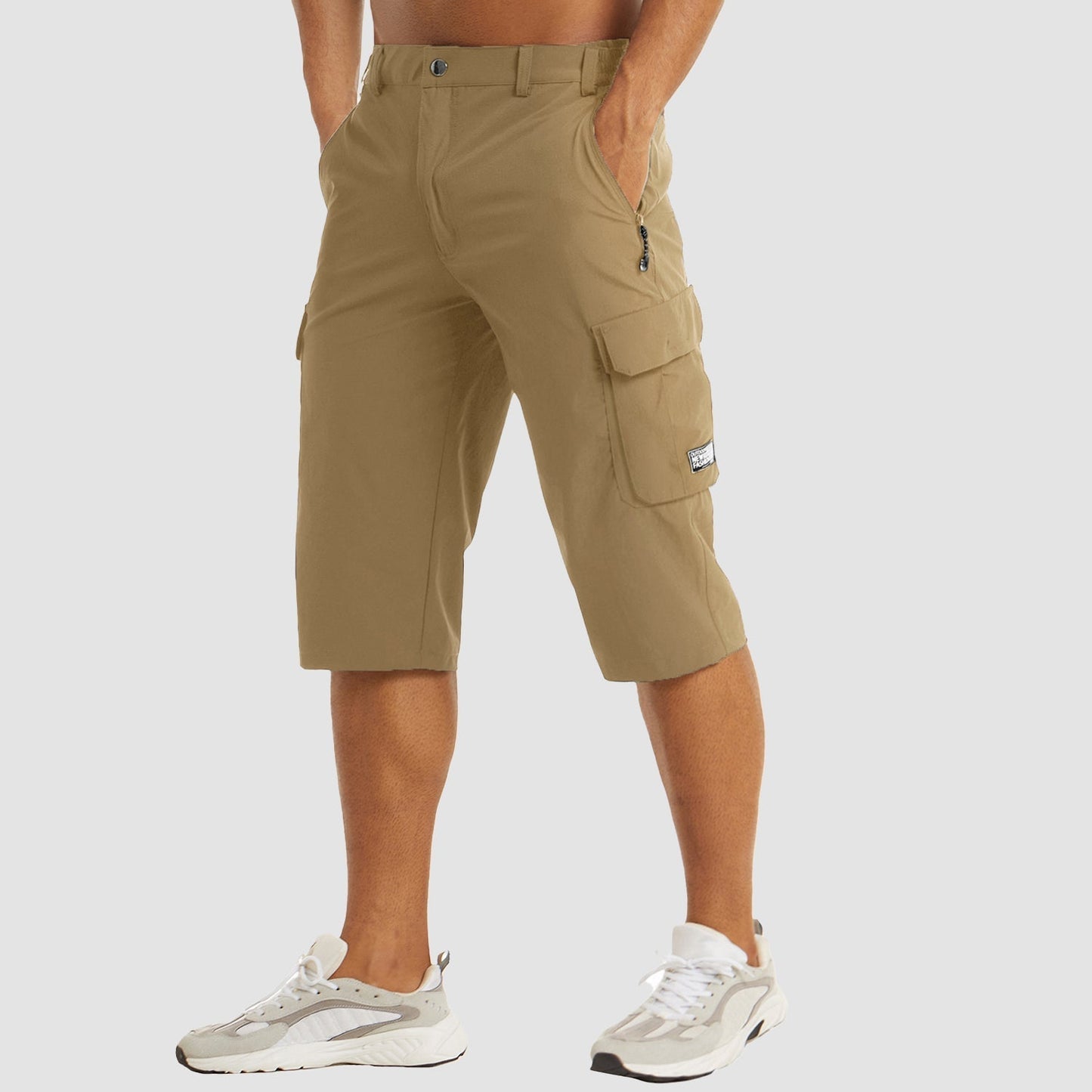 Cargo-Shorts für Männer aus schnelltrocknendem Nylon mit bequemer Passform | Vielseitige Outdoor-Bekleidung für Sommerabenteuer 0