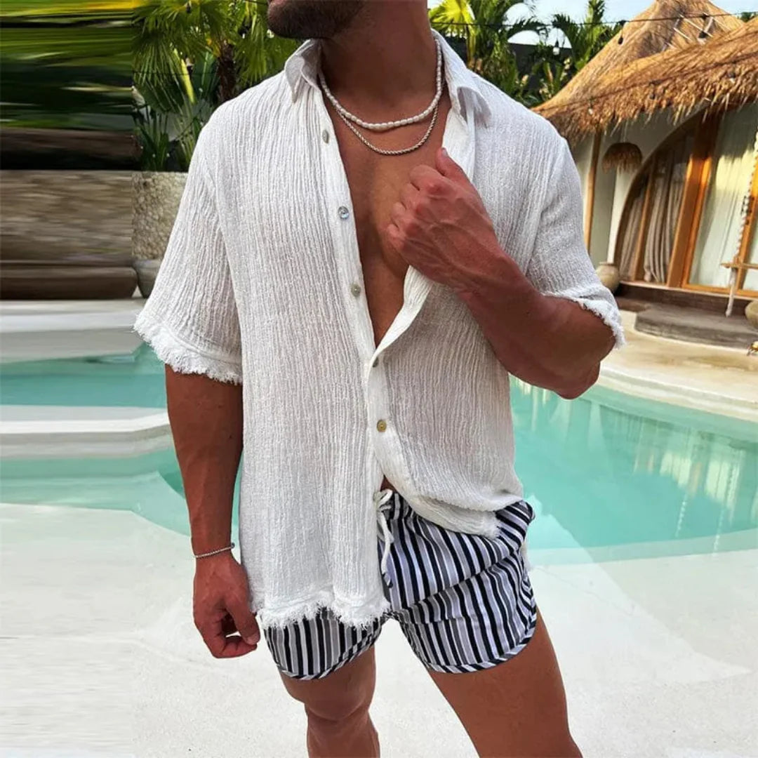 Lässiger Zweiteiler I Set für Herren mit einzigartigem Ripped-Design