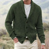 Herren Strickjacke Regular Fit mit Schalkragen und Knöpfen Freizeit