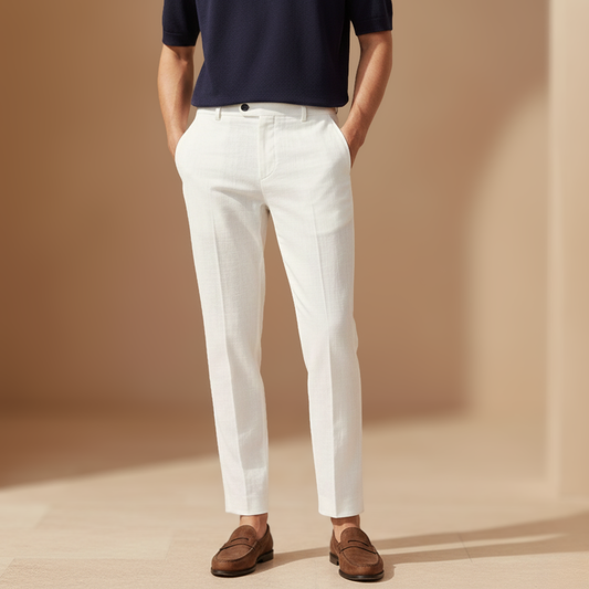 Stoffhose für Herren im klassischen Stil für elegante Sommerlooks