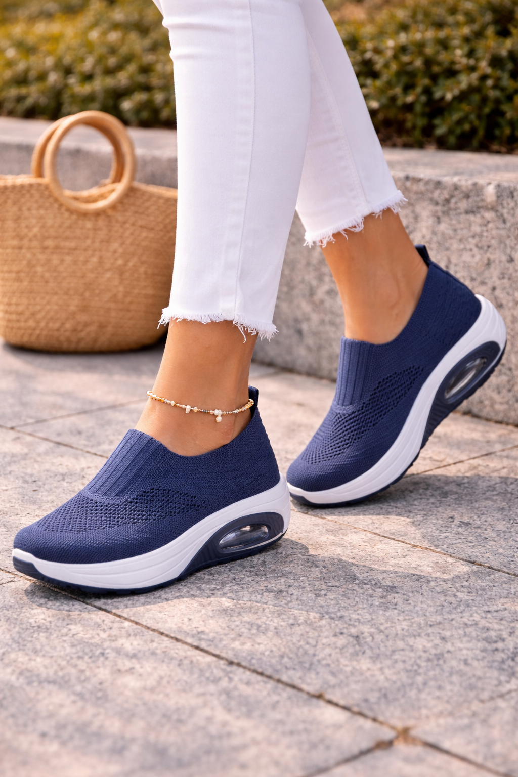 Damen Slipper Sneaker Slip-On Freizeit Komfort